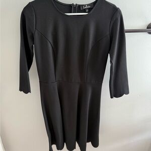 Lulu's Classic Black Long Sleeve Dress